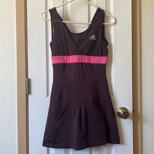 Adidas tennis dress chocolate & pink Climacool